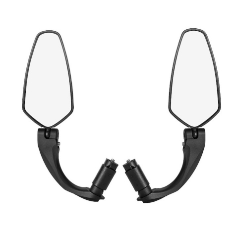 Ciclism - Set 2x Oglinda retrovizoare pentru bicicleta, ajustabila, rotatie 360°, 11 x 6 cm, negru