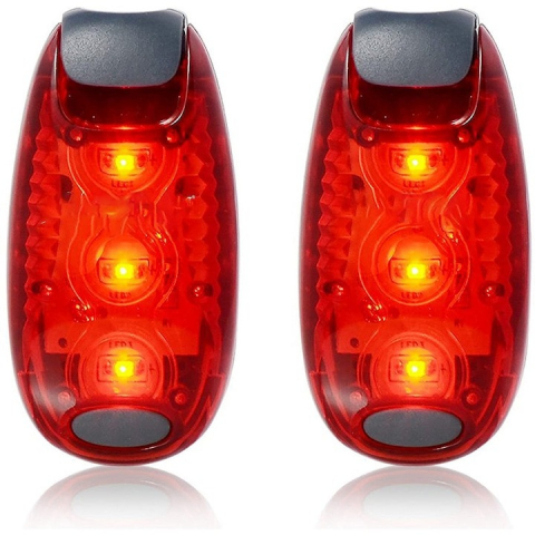 Faruri LED - Set 2x Stop spate pentru bicicleta, 3 moduri de iluminare, impermeabil, 5.5 x 3 x 1.5 cm, gri
