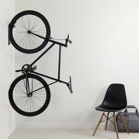 Set 2x suport universal din otel pentru biciclete, rezistent, anti zgarieturi - Negru [3]