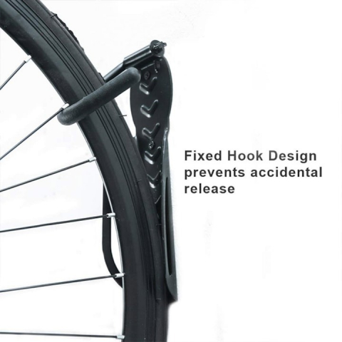 Set 2x suport universal din otel pentru biciclete, rezistent, anti zgarieturi - Negru [2]