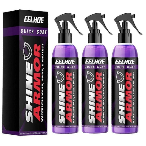 ARTICOLE AUTO - Set 3 bucati spray protectie si luciu auto 100 ml, efect oglinda, strat hidrofob, protectie vopsea si suprafete, pentru masina