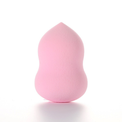 Set 3 bureti pentru machiaj, forme diferite, para, lacrima si oval taiat, tip beauty blender, pentru aplicare fond de ten, corector, roz [9]