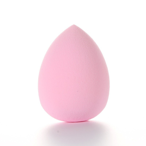 Set 3 bureti pentru machiaj, forme diferite, para, lacrima si oval taiat, tip beauty blender, pentru aplicare fond de ten, corector, roz [8]