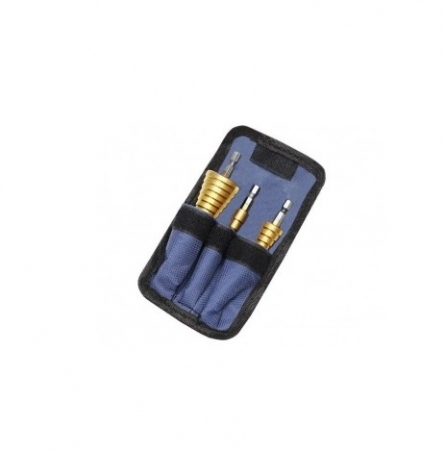 Set 3 burghie conice in trepte din otel, 4-32 mm cu husa de depozitare inclusa [1]