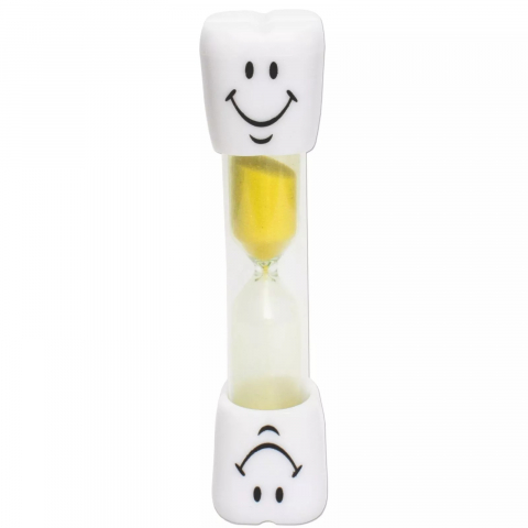 Set 3 clepsidre pentru perierea dintilor, 3 minute, 10 x 2.5 cm, galben [3]
