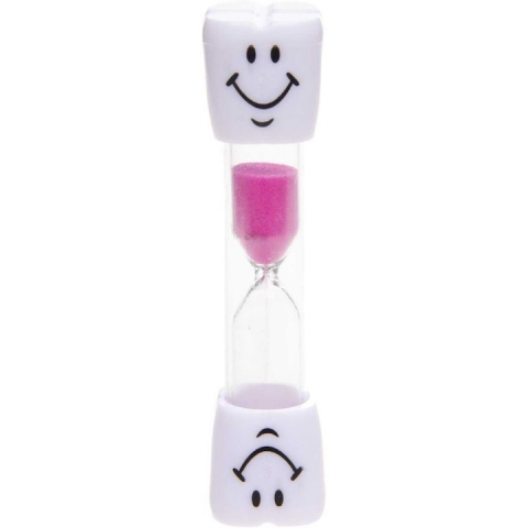 Set 3 clepsidre pentru perierea dintilor, 3 minute, 10 x 2.5 cm, galben/roz/mov [3]