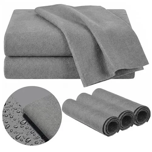 Set 3 lavete gri 40 x 50 cm din microfibra, absorbante, lavabile si reutilizabile [9]