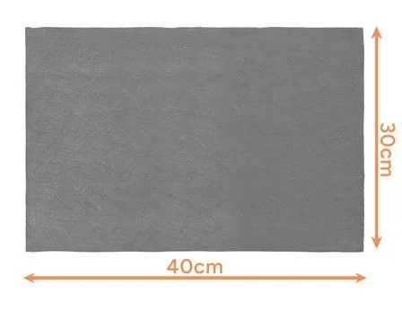 Set 3 lavete microfibra gri 30 x 40 cm, reutilizabile, absorbante, pentru geamuri, oglinzi, masina, bucatarie si suprafete lavabile [1]