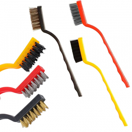 Diverse Unelte - Set 3 mini perii de sarma pentru indepartarea murdariei si a ruginii din suprafete greu accesibile
