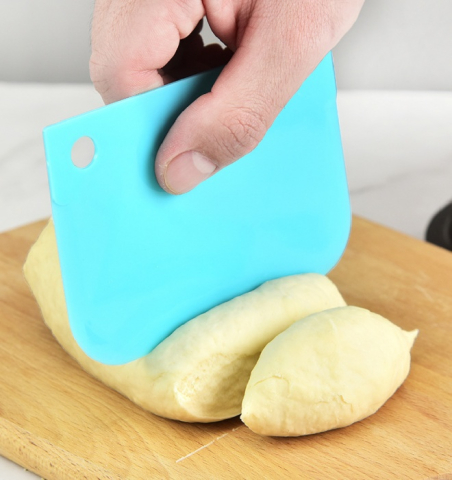 Set 3 spatule pentru decorat si ornat prajituri, torturi, plastic, 12 cm, albastru [16]