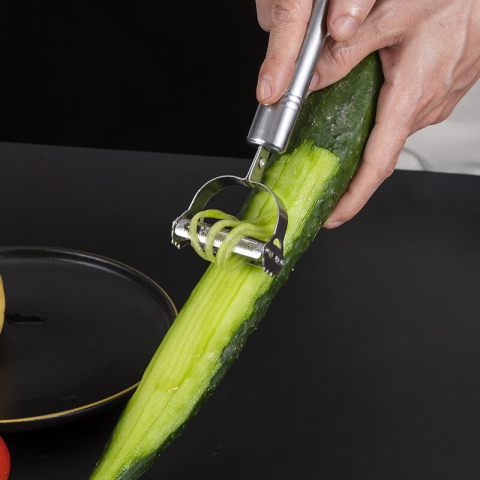 Set 3 ustensile argintii pentru curatat si decojit fructe si legume [2]