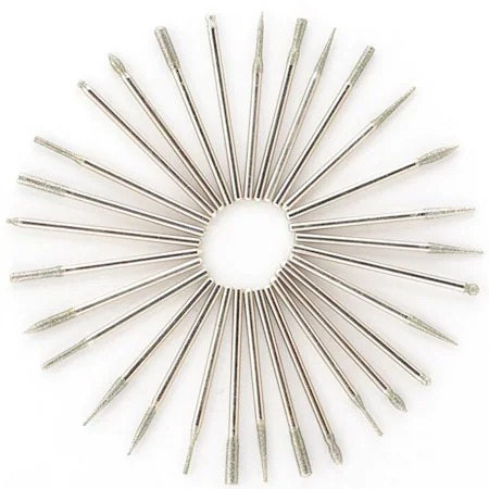 Set 30 de capete pentru freza electrica, bit-uri diamantate, pentru manichiura si pedichiura [7]