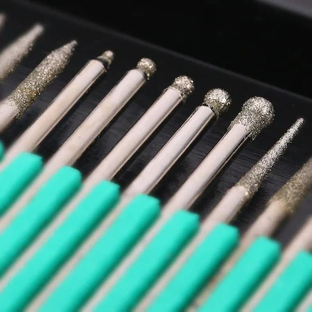 Set 30 de capete pentru freza electrica, bit-uri diamantate, pentru manichiura si pedichiura [5]