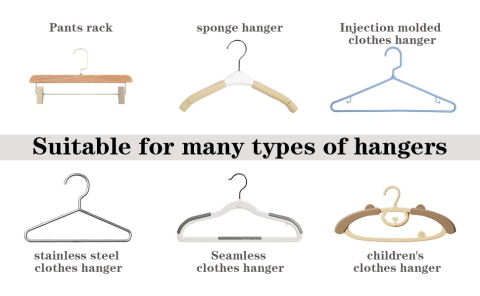 Set 30 carlige pentru umerase, multifunctionale, economisire spatiu, plastic, 3.5 x 2 cm, alb [8]