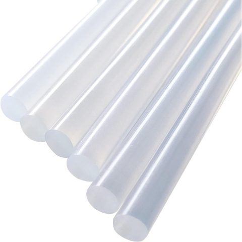 Set 36 batoane, rezerve pentru pistol de lipit, reparatii, proiecte DIY, 300 x 11 mm, 1 kg, alb [1]