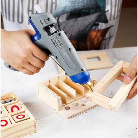 Set 36 batoane, rezerve pentru pistol de lipit, reparatii, proiecte DIY, 300 x 11 mm, 1 kg, alb [3]