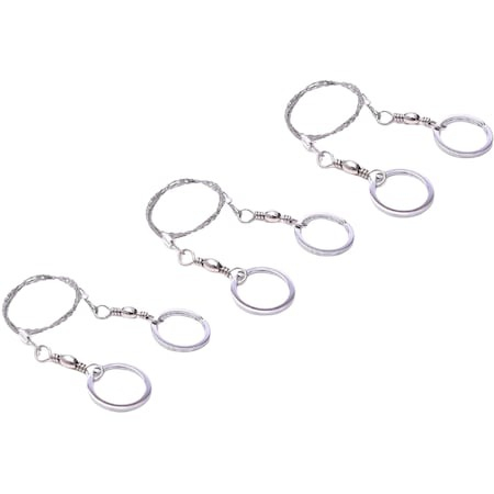 Camping - Set 3x Fierastrau de buzunar, 8 fire, tip sarma camping si drumetii, otel, lungime aproximativ 60 cm