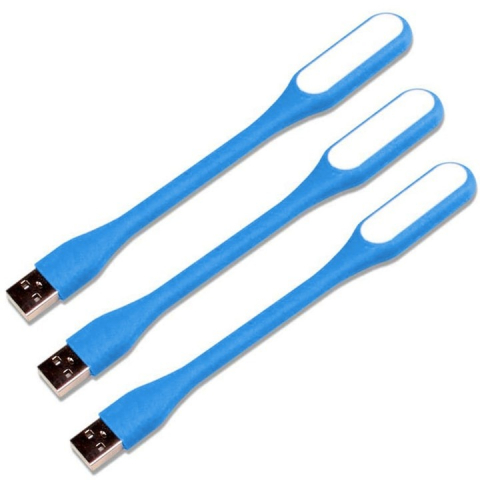 Gadgeturi - Set 3x Mini lampa portabila,conectare USB,perfecta pentru birou - Albastru