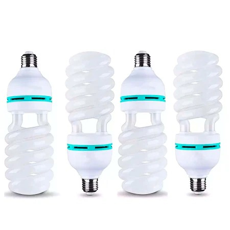 Becuri & Accesorii - Set 4 becuri foto,lumina alba,rece,putere 150W,intensitate 5500k,soclu E27