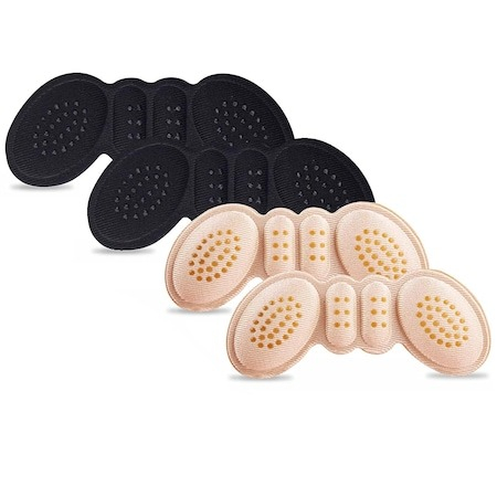 Accesorii incaltaminte - Set 4 branturi de calcaie pentru diverse tipuri de incaltaminte, Negru, crem