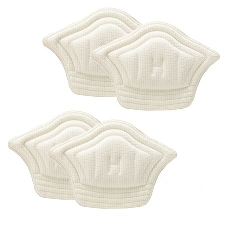 Accesorii incaltaminte - Set 4 branturi pentru calcai cu pernite, Warszawa, Poliester, 5mm, Bej
