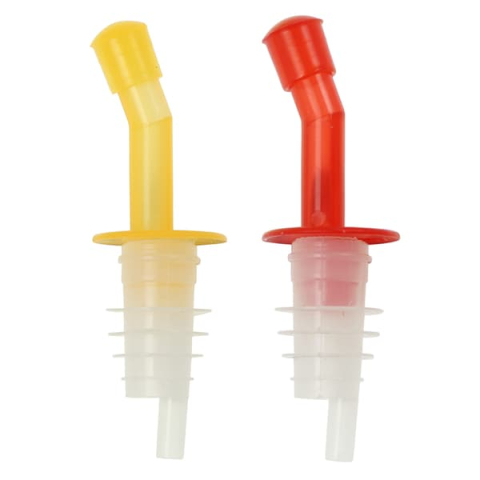 Set 4 dopuri picuratoare pentru sticle, culori diverse aleatorii, dozatoare reutilizabile pentru ulei, otet, vin si lichide [5]