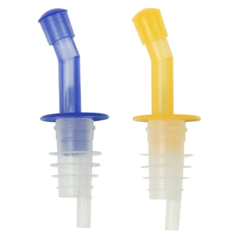 Set 4 dopuri picuratoare pentru sticle, culori diverse aleatorii, dozatoare reutilizabile pentru ulei, otet, vin si lichide [6]