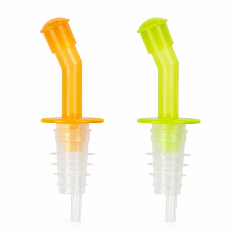 Set 4 dopuri picuratoare pentru sticle, culori diverse aleatorii, dozatoare reutilizabile pentru ulei, otet, vin si lichide [3]