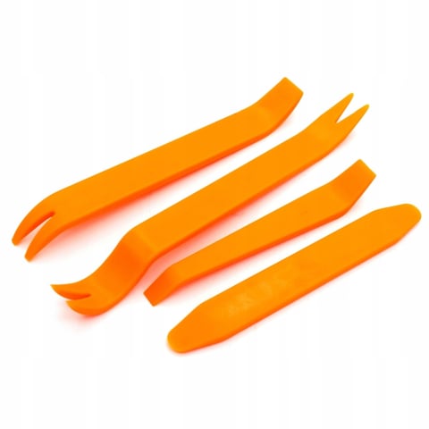 ARTICOLE AUTO - Set 4 extractoare pentru demontare tapiterie auto, parghii din nylon intarit, 14-22 cm, pentru clipsuri, ornamente si panouri