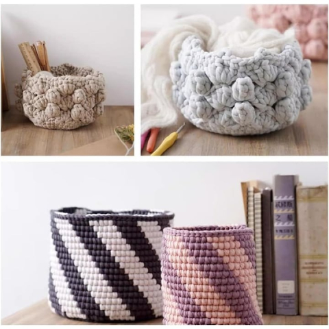 Set 4 fire textile pentru crosetat, lungime 61 m, multicolor [7]