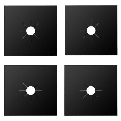 Diverse bucatarie - Set 4 folii detasabile de protectie pentru aragaz, usor de spalat, din teflon – protectie eficienta, curatare rapida si utilizare indelungata