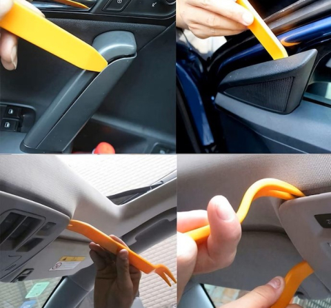 Set 4 leviere portocalii 13.5 / 15.5 / 18 / 20.5 cm pentru demontare panouri auto [5]