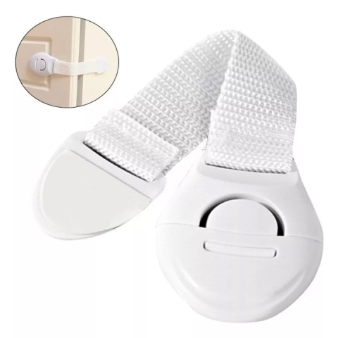 Set 4 opritoare de siguranta pentru mobilier, protectie copii pentru usi, dulapuri si electrocasnice, 20 cm, alb [3]