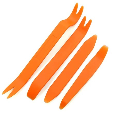 Set 4 piese pentru demontarea interiorului auto,bord,usi - Portocaliu [1]