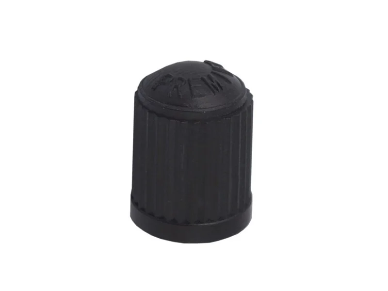 Set accesorii pentru valve Schrader, 2 miezuri ventil metalice si 2 capace negre de protectie [2]