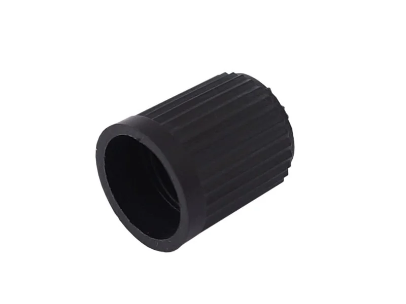 Set accesorii pentru valve Schrader, 2 miezuri ventil metalice si 2 capace negre de protectie [4]