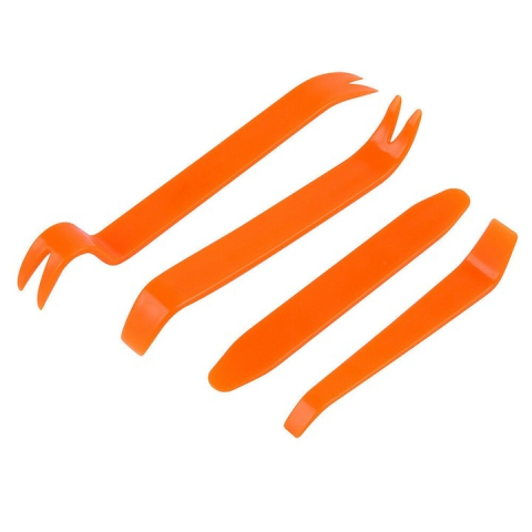 ARTICOLE AUTO - Set 4 piese profesionale pentru demontarea interiorului auto,bord,usi - Portocaliu