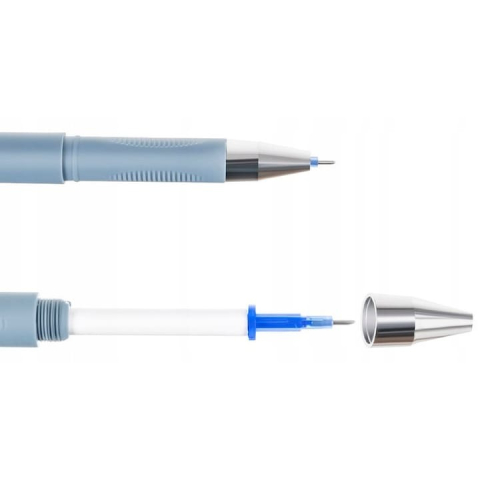 Set 4 pixuri cu cerneala albastra, functie de stergere, model cu animalute, grosime scriere 0.35 mm, multicolor, 14.5x1.5 cm, 4 rezerve incluse [6]