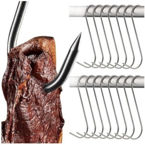 Set 40 carlige pentru suspendat carnea, tip S, otel inoxidabil, 18 cm [3]