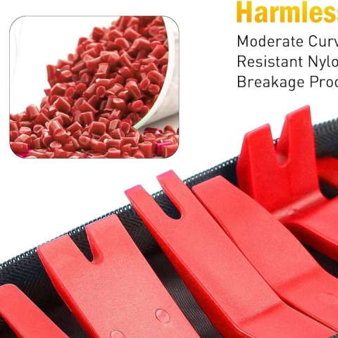 Set 40 unelte pentru demontare tapiterie si ornamente auto, otel inoxidabil si plastic durabil, geanta pliabila, multifunctional, portabil [8]