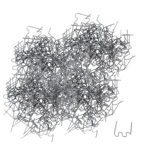 Scule auto - Set 400 capse sudura plastic model S, grosime 0.8 mm, reparatii bara auto si fisuri, otel tungsten, pentru pistol lipit