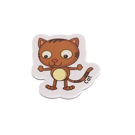 Set 42 magneti de frigider cu diverse animale pentru copii,cutie de depozitare metalica - Multicolor [7]