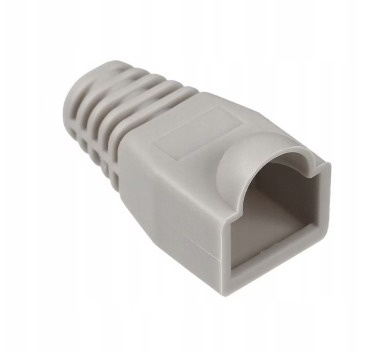 Set 5 bucati conectori retea RJ45 Cat6e ecranati EZ pass through cu pini placati cu aur si 5 bucati mansoane protectie RJ45 pentru cablu UTP sau FTP [12]