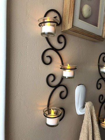 Set 5 lumanari decorative LED albe 3.7 x 3.8 cm, lumina galbena, flacara transparenta, baterii AG4 incluse, pentru casa, petreceri si decor festiv [4]