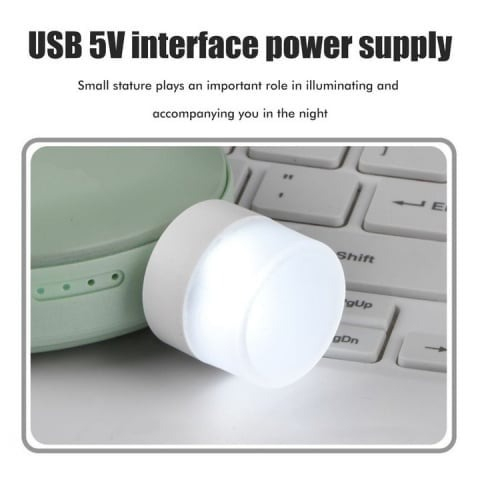 Set 5 mini lampi LED de veghe, USB, portabile, lumina calda [1]