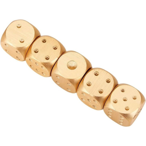 Set 5 zaruri gold extrafinisate, din aliaj de aluminiu, marime 16 mm, cu cutie metalica de depozitare – design premium si durabilitate ridicata [2]