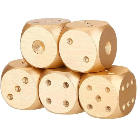 Set 5 zaruri gold extrafinisate, din aliaj de aluminiu, marime 16 mm, cu cutie metalica de depozitare – design premium si durabilitate ridicata [3]