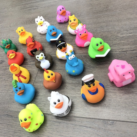 Set 50 ratuste de baie multicolore, 6 x 5,5 x 5,5 cm, modele variate [3]