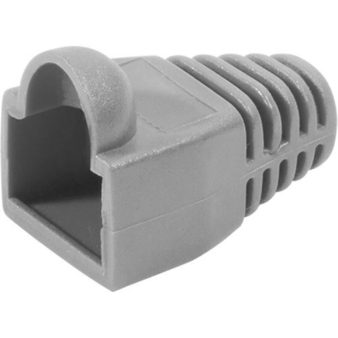 Set 50 x mufa ecranata + manson de protectie, RJ45, CAT5 CAT6, 8 pini 8P8C, gri [11]