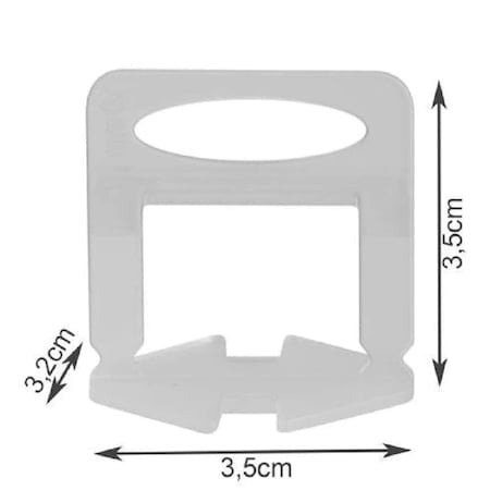 Set 500 clipsuri de nivelare gresie 2mm pentru pene cu latimea de 22 mm [1]